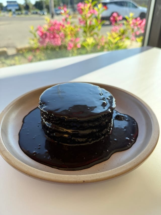 Saucy & Dark Chocolate Cake.